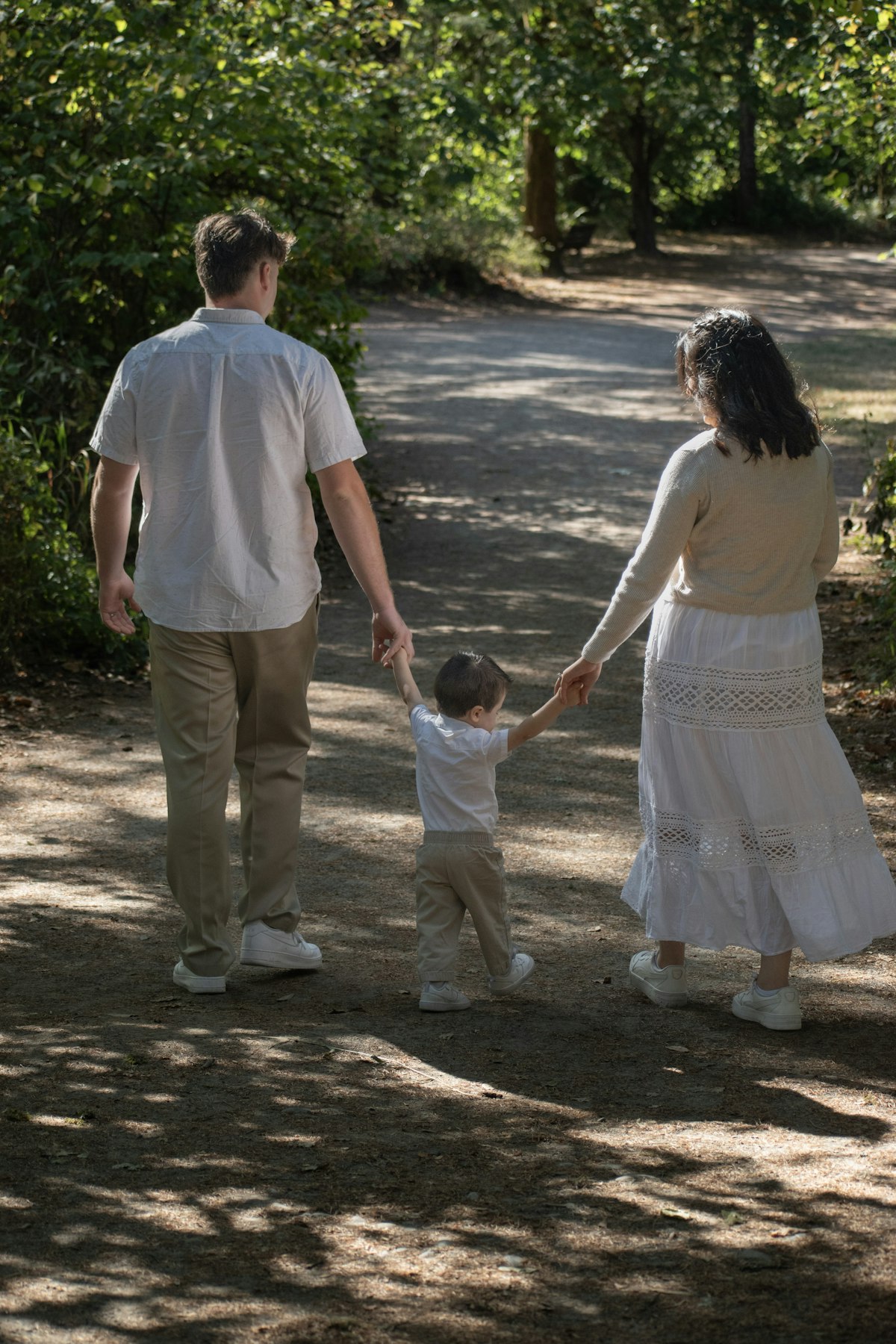 A family walking together outdoors